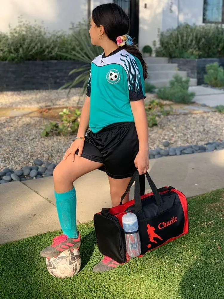 Personalized Kids 18 Inch Sport Duffel Bag With Custom Name & Text - Gymnastics
