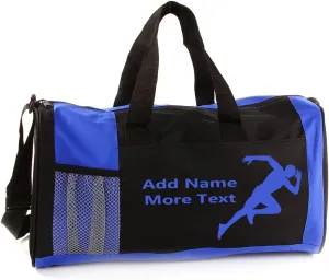 Personalized Kids 18 Inch Sport Duffel Bag With Custom Name & Text - Track