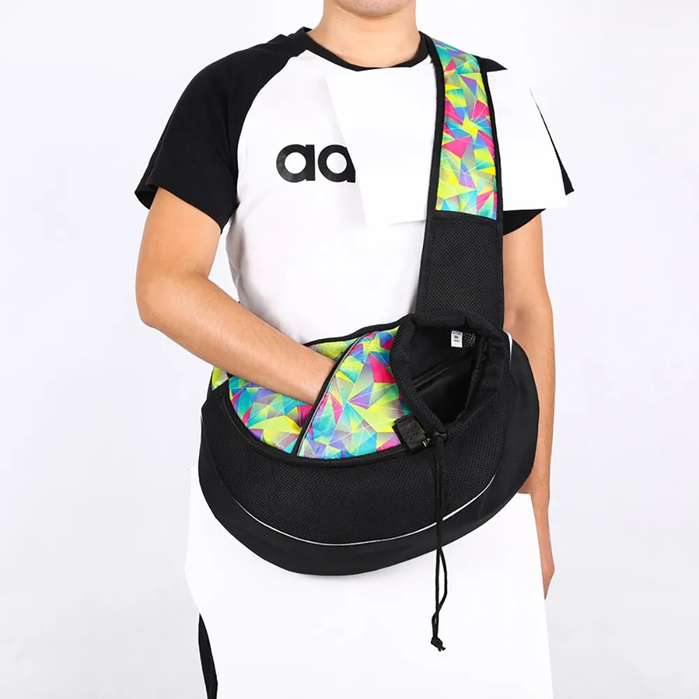 Pet Carrying Bag Sling Carrier Bag Portable Comfortable Breathable Hand Free Shoulder Crossbody Bag Outdoor Pet Cat Handbag