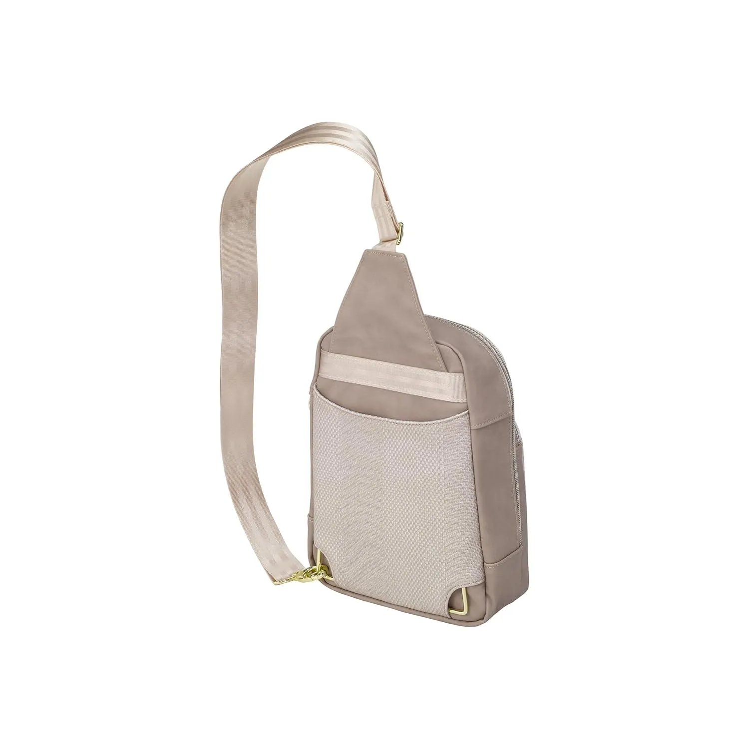 Petunia Pickle Bottom Criss-Cross Sling Bag - Sling Bag for Women and Men - Adjustable Straps to Custom-Fit - Grey Matte Cable Stitch