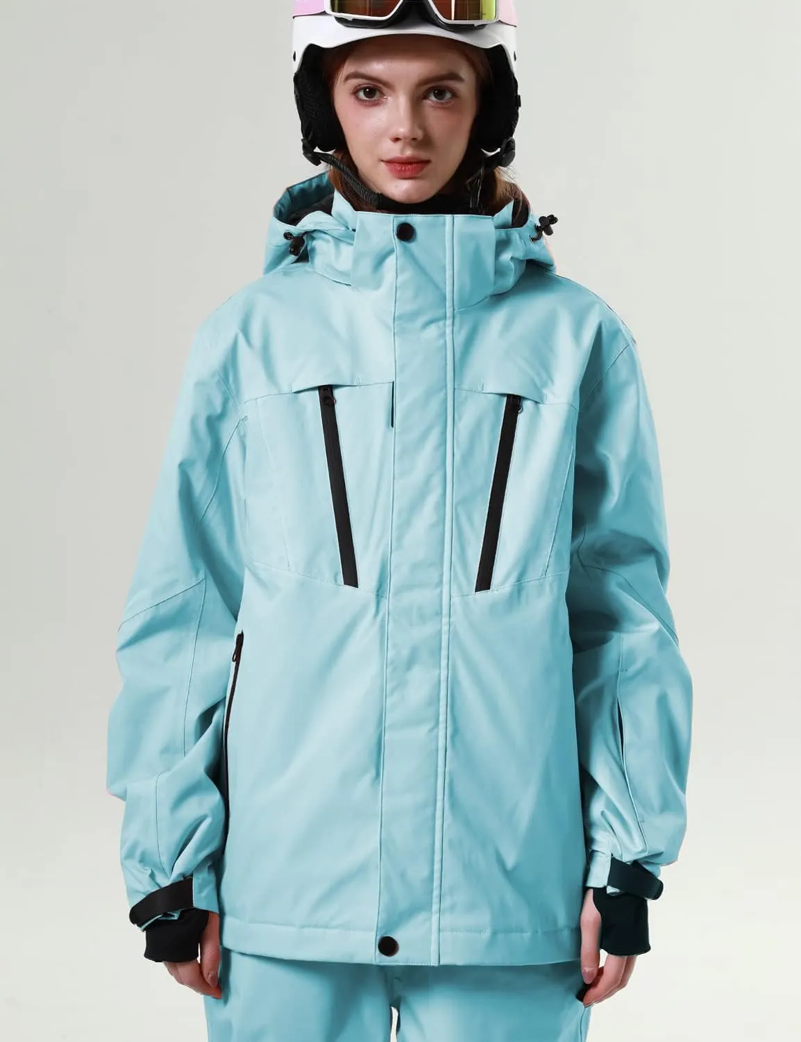 PHIBEE Women's Waterproof Outdoor Snowboard Breathable Ski Jacket