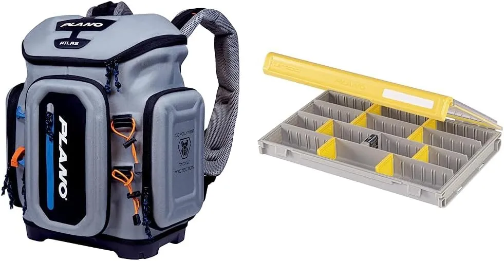 Plano Atlas 3700 Tackle Fishing Backpack EDGE 3700 Premium Tackle Utility Box