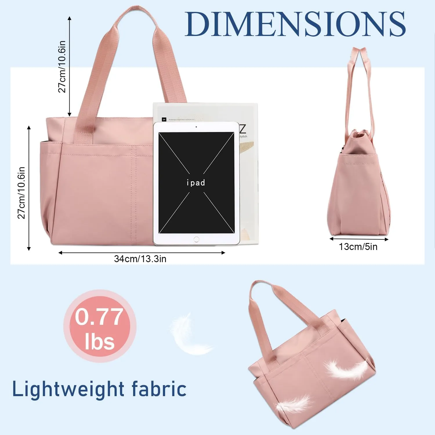 PlasMaller Carry On Travel Duffle Bag Packable Luggage Travel Gear Sports Gym Bags Lightweight Tote Shoulder Pack