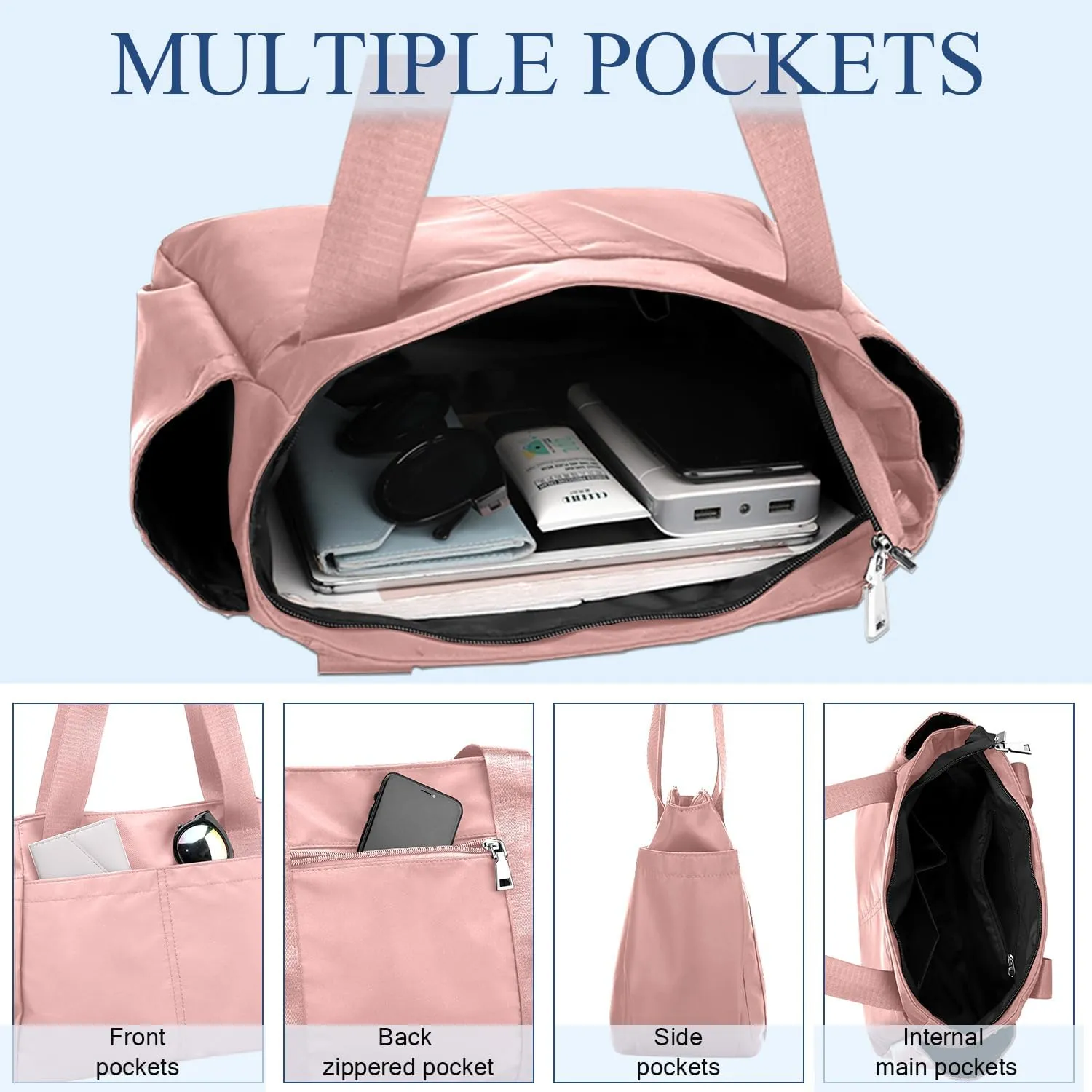 PlasMaller Carry On Travel Duffle Bag Packable Luggage Travel Gear Sports Gym Bags Lightweight Tote Shoulder Pack