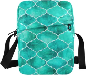 Poeticcity Crossbody Phone Bag, Small Messenger Shoulder Bag, Cash Handbag Wallet Purse