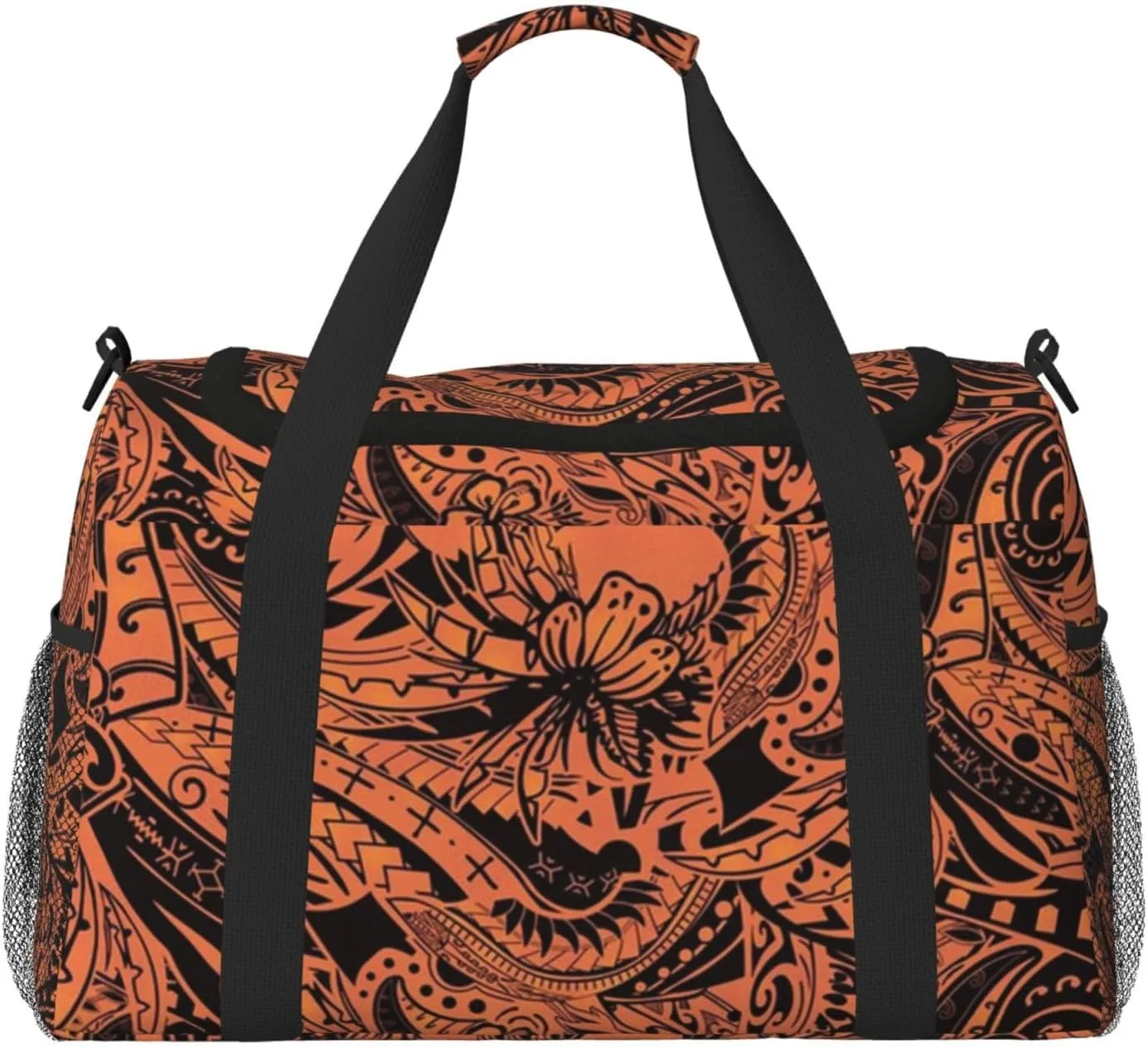 Polynesian Hawaiian Samoan Tribal Travel Duffel Bag Man Woman Hand Travel Bag For Travel Gym Weekend Carry On Bag