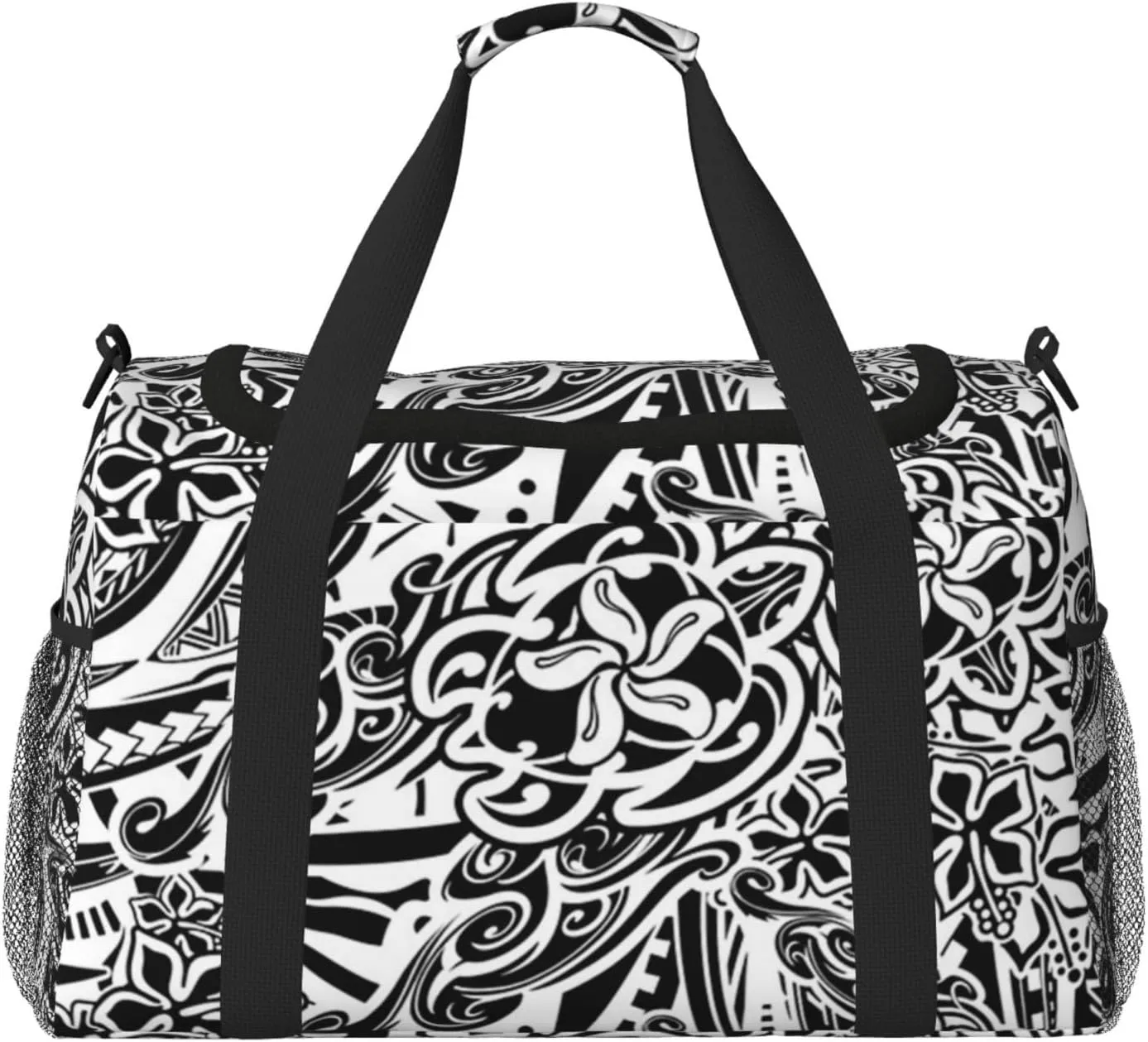 Polynesian Hawaiian Samoan Tribal Travel Duffel Bag Man Women Luggage Bag For Travel Gym Weekend Carry On Bag
