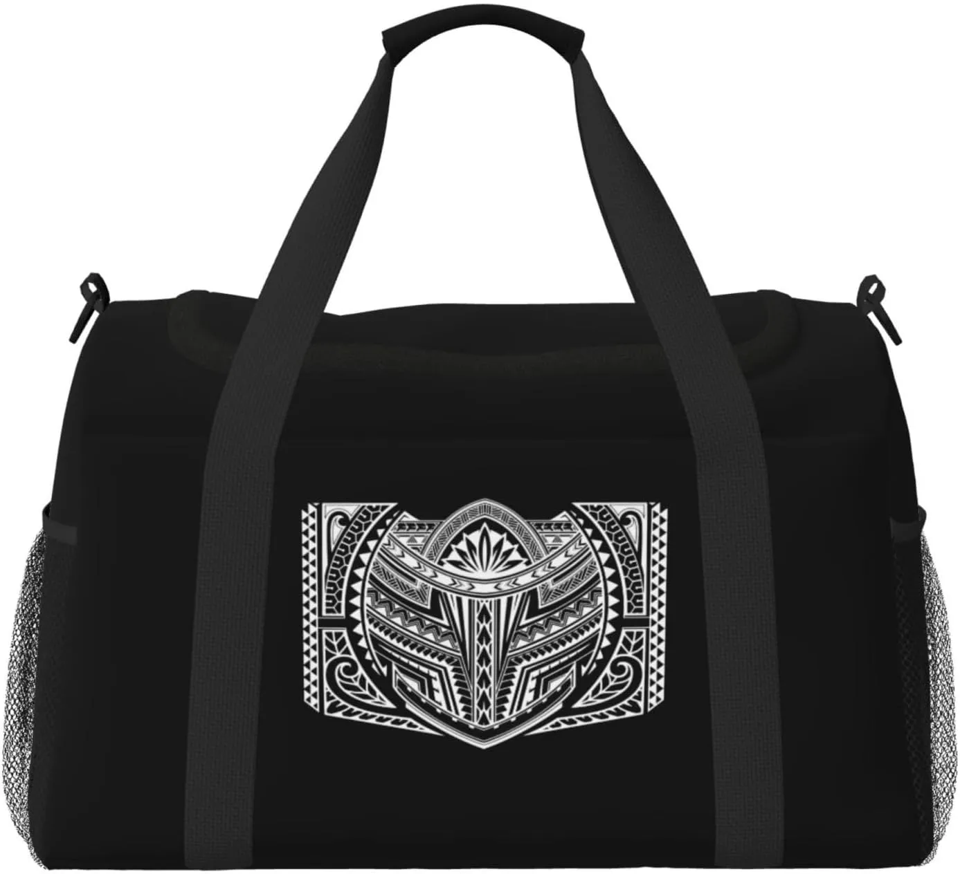 Polynesian Hawaiian Samoan Tribal Travel Duffel Bag Man'S Womens Gym Bag For Travel Gym Weekend Travel Duffel Bag