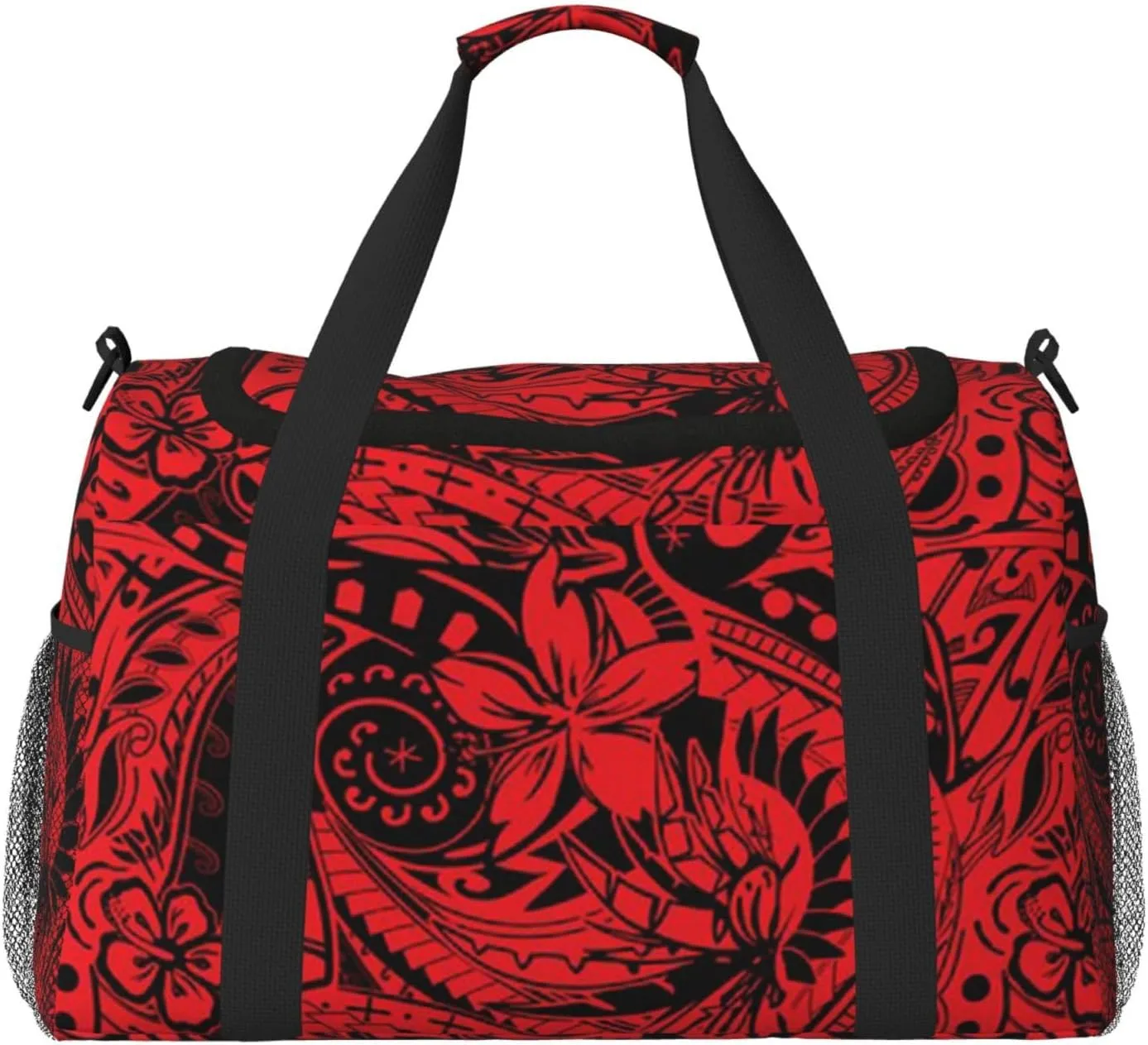 Polynesian Hawaiian Samoan Tribal Travel Duffel Bag Men Woman Luggage Bag For Travel Gym Weekend Gym Bag