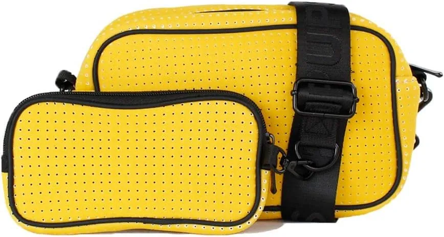 Pop Ups Brand Neoprene Camera Bag- Everyday Sling, Travel Case, Adjustable Shoulder Strap Purse for Women-Fashion Messenger