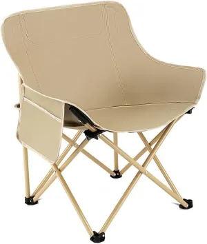 Portable Folding Camping Chair with Backrest, Rocking Chair for Outdoors, Picnic, Beach, BBQ, Fishing,Compact and Lightweight with Storage Bag