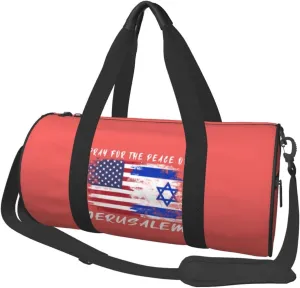 Pray For The Peace Of Jerusalem Duffel Bag Gym Bag Travel Sports Tote Large Foldable Beach Swim Yoga08