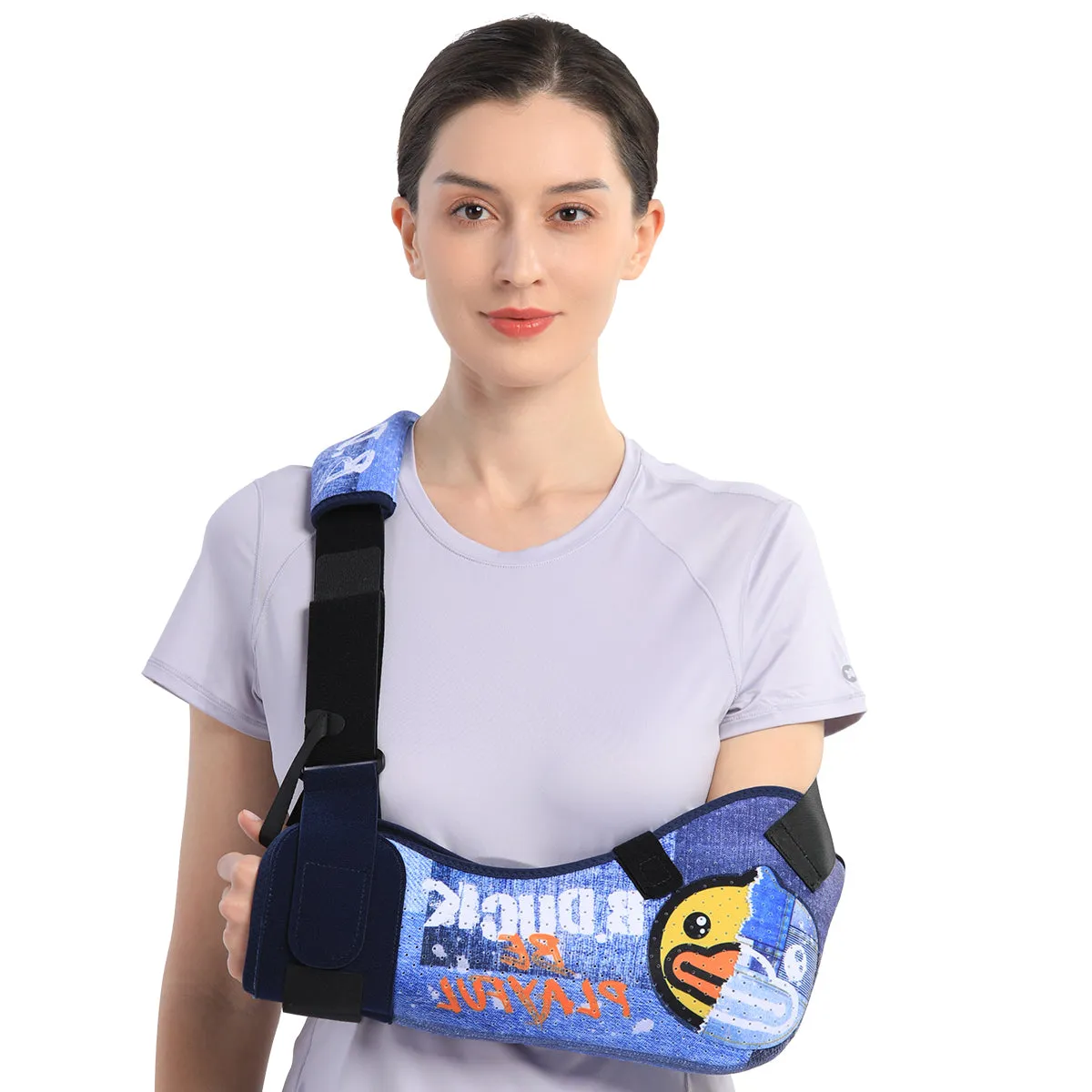 Premium Arm Sling for Adults - Broken Forearm Support, Elbow Sprain & Shoulder Injury Immobilizer, Ventilated & Breathable Design with Adjustable Strapping & Hand Grip Stability
