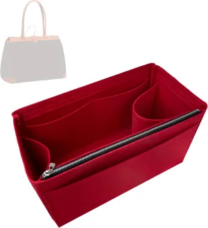 Premium Purse Organizer compatible with Bellechasse PM Bag Insert - Handmade 2mm Thick Felt Liner, Perfect fit for Tote PM/MM Bag (Black, For Bellechasse Biaude PM)