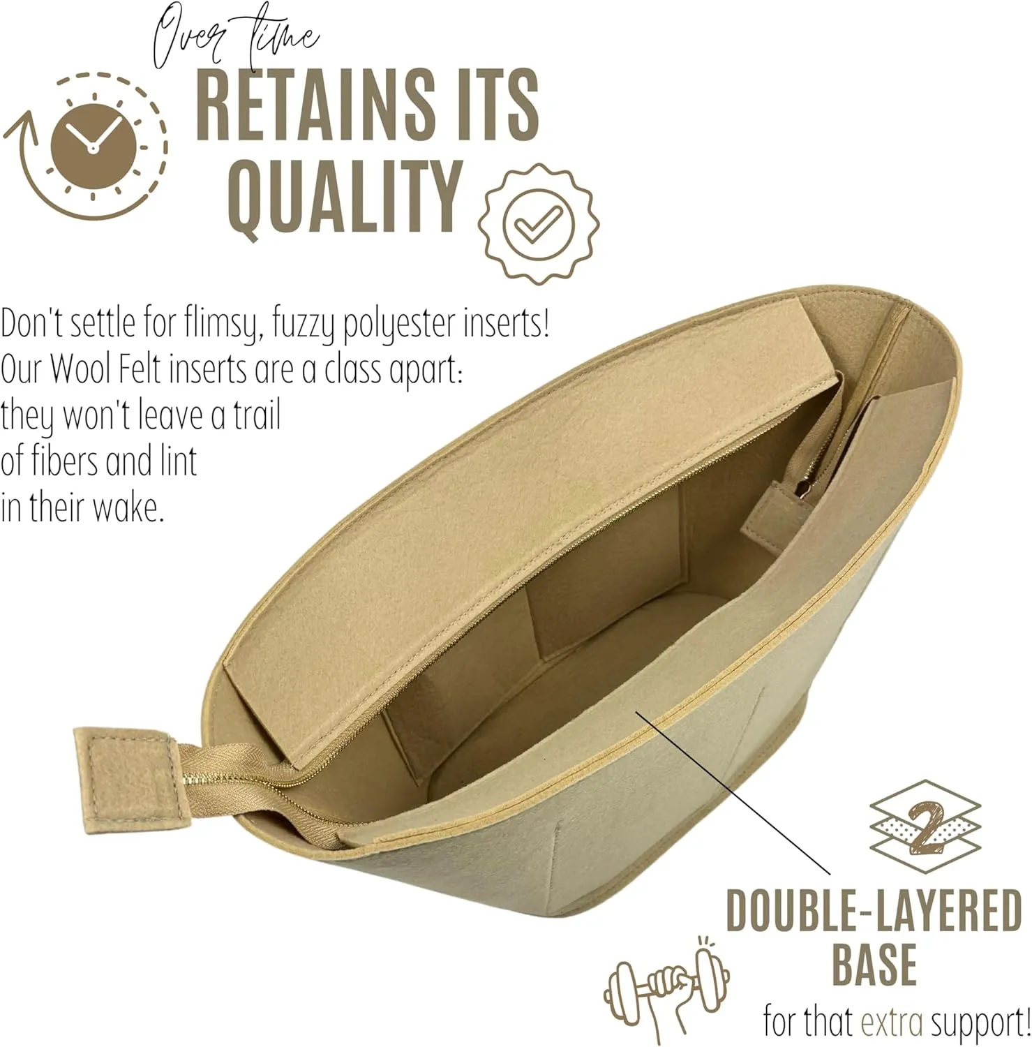 Premium Purse Organizer compatible with Celine Basket Bag Organizer Insert - Handmade Classic Panier in Palm Leaf, Perfect Fit Oval Shaped (Beige, For Medium Classic Panier)