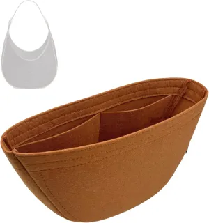 Premium Purse Organizer compatible with Celine Heloise Cuir Bag Organizer - Handmade 2mm Felt Purse Insert, Pefect Fit Round Shape (Geyser Blue, For Medium Hel*ise)