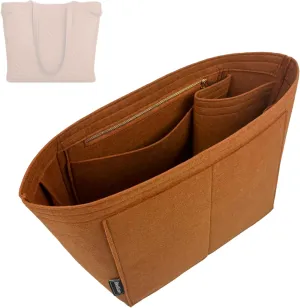 Premium Purse Organizer compatible with Celine Medium Cabas Anais Cuir Tote Organizer - Handmade 2mm Felt Purse Insert (Brown, For Medium Cabas Anaïs)