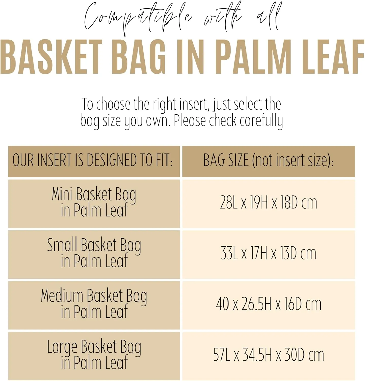 Premium Purse Organizer compatible with Loewe Basket Bag in Palm Leaf Organizer - Handmade Felt Oval Basket Bag Insert, Perfect Fit (Sienna, For Large Basket Bag in Palm Leaf)