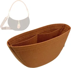 Premium Purse Organizer compatible with Lv Looping Insert - Handmade Bag Organizer 2mm Thick, Perfect fit (Brown, For Looping)