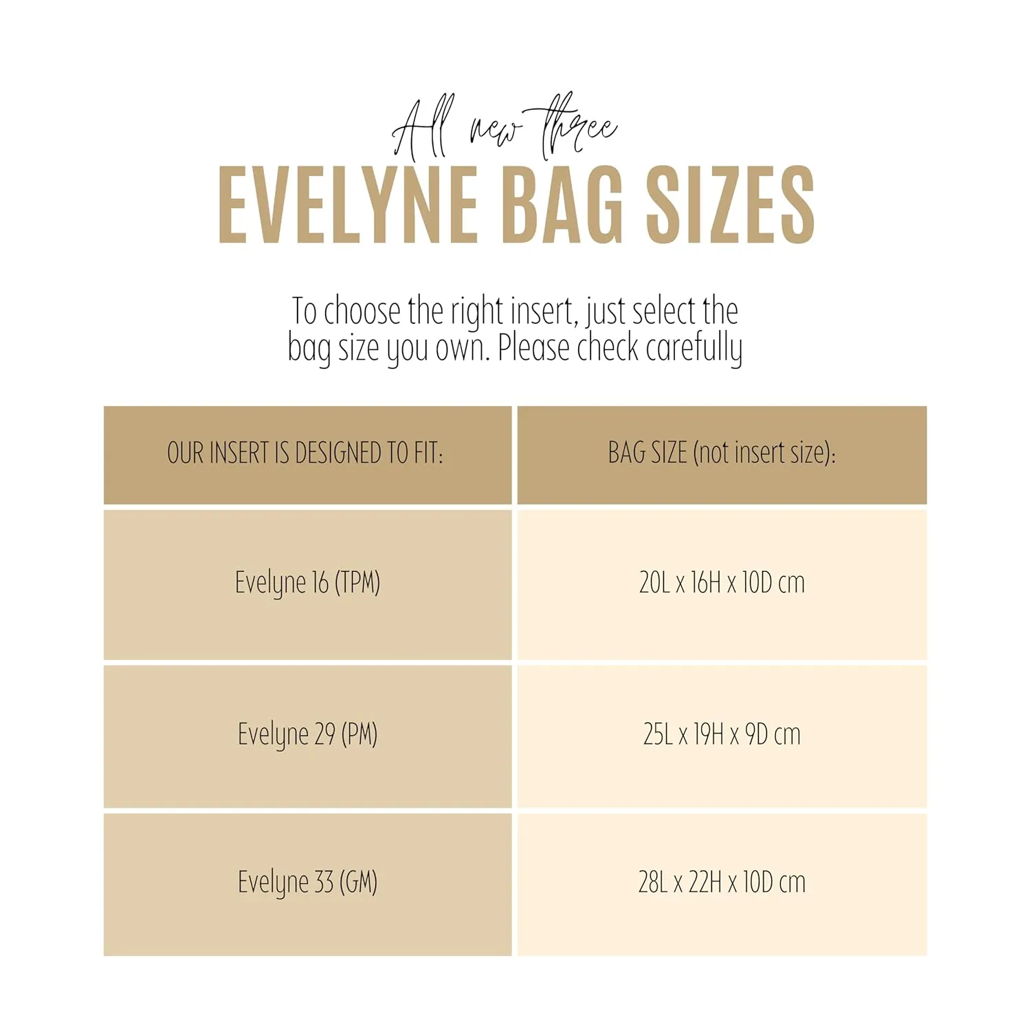 Premium Purse Organizer for Evelyne 29 Bag Insert, TPM Evelyne 16 Bag Insert with Zipper, GM Evelyne 33 Bag Insert, 2mm Thick Felt Snug Sturdy Silver Zipper (For Evelyne 33 (GM), Slate Grey)