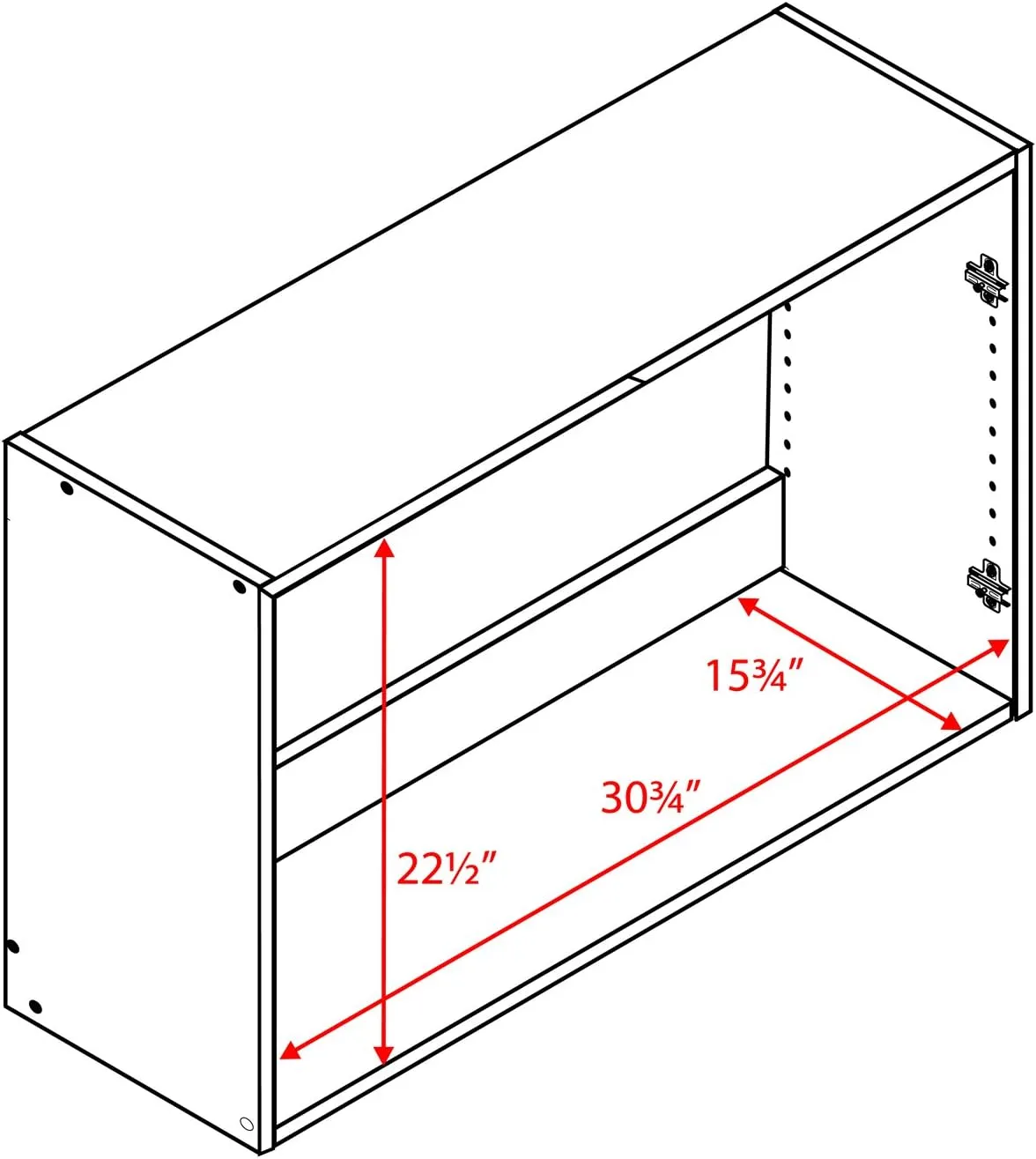 Prepac White Cabinet: Elite Wall Cabinet, WEW-3224 Garage Cabinet with Storage Shelf, Stackable 16"D x 32"W x 24"H, Perfect as a Garage Storage Cabinet with Doors and Shelves