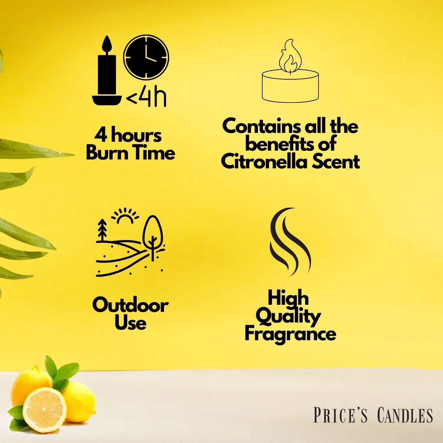 Price's Candles Citronella Tealights - 100 Pack