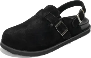 Project Cloud Women’s Boston Clogs for Women - Memory Foam - Clog Slippers for Women - Genuine Suede Footbed Slip-ons Women's Mules & Clogs Boston Sandals - Women Footwear (Cassey)