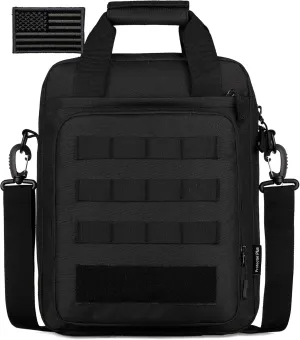 Protector Plus Tactical Messenger Bag Men Military MOLLE Tote Sling Shoulder Pack (Patch Included)