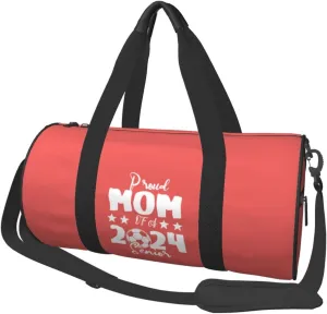 Proud Mom Of A Football Senior 2024 Duffel Bag Gym Bag Travel Sports Tote Large Foldable Beach Swim Yoga2