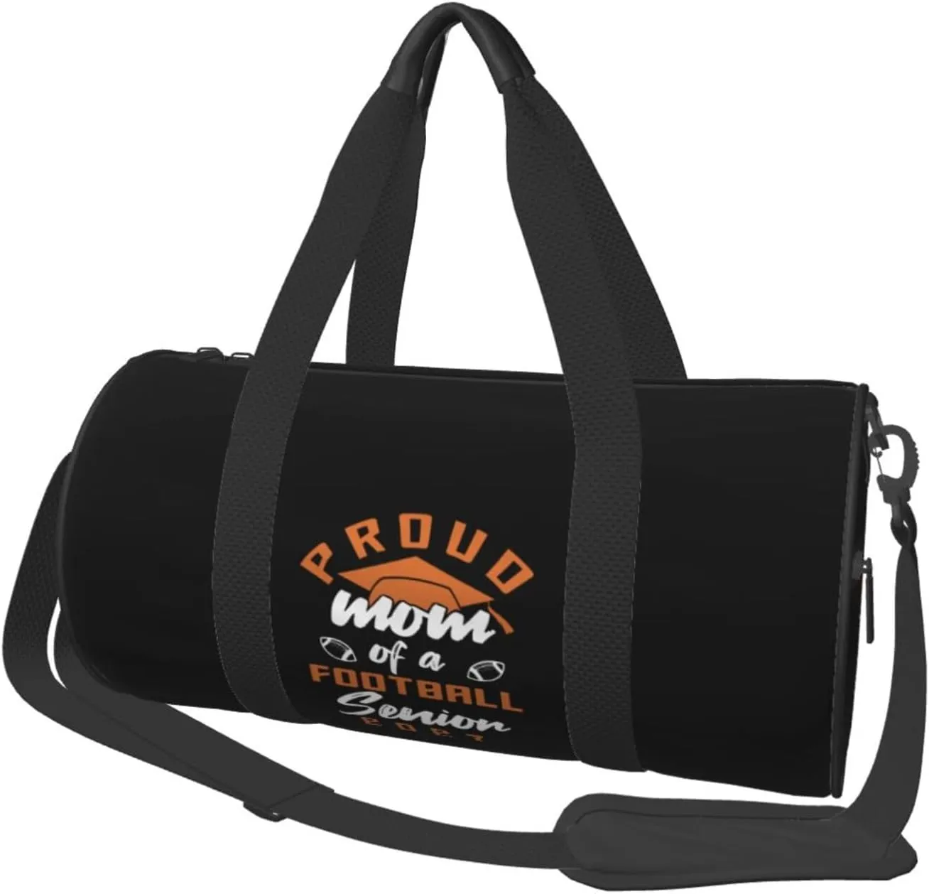 Proud Mom Of A Football Senior 2027 Duffel Bag Gym Bag Travel Sports Tote Large Foldable Beach Swim Yoga4