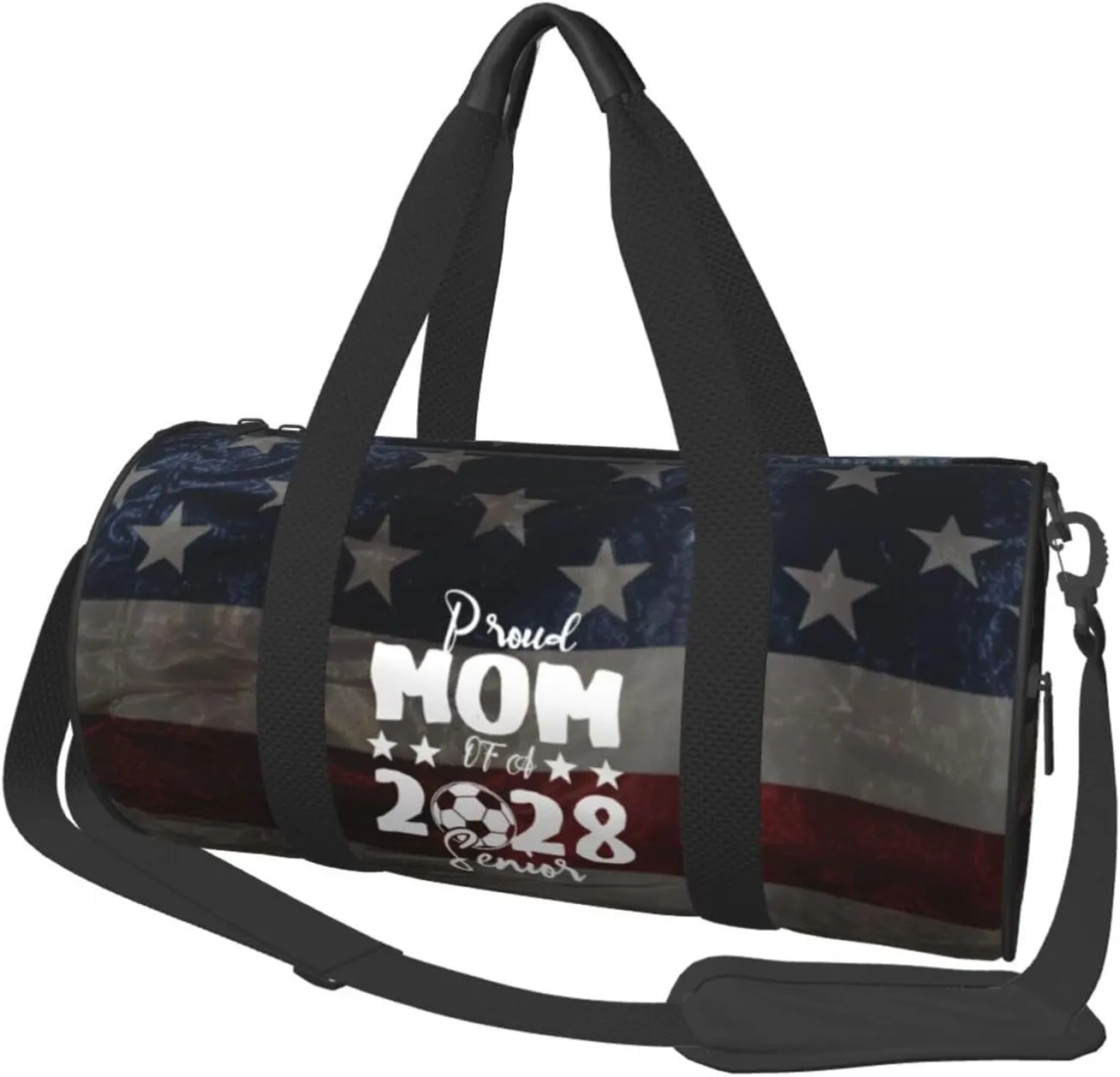 Proud Mom Of A Football Senior 2028 Duffel Bag Gym Bag Travel Sports Tote Large Foldable Beach Swim Yoga6