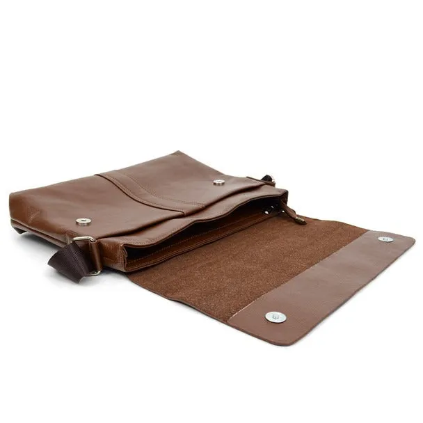PU Leather Classic Crossbody Messenger Bag