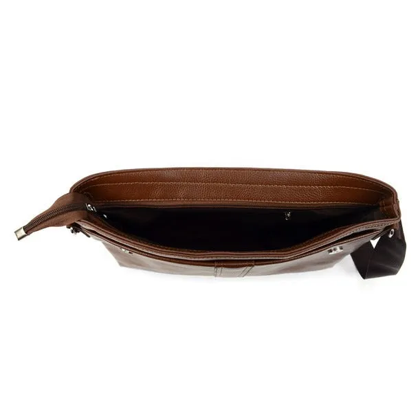 PU Leather Classic Crossbody Messenger Bag