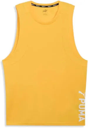 PUMA Mens Fit Ultrabreathe Crew Neck Athletic Tank Training Casual Breathable - Yellow - Size XS