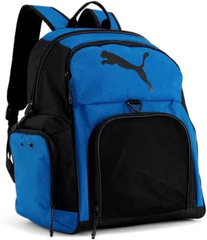 PUMA Womens Hat Trick Ball Backpack Travel Casual - Blue