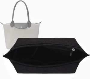 purse organizer insert for tote bag Longchamp Le Pliage tote bag purse inserts 1028black-M