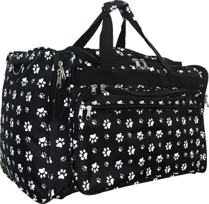 "TOP PACK" Women's Duffel Bag - 19" (Paw-Black)
