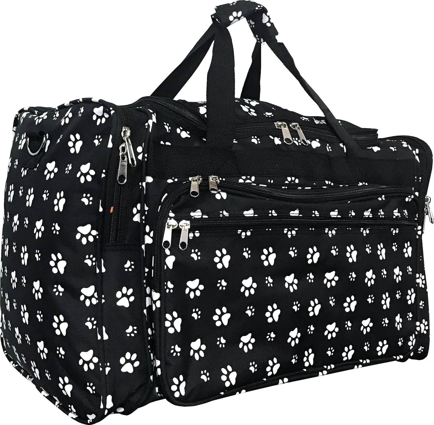 "TOP PACK" Women's Duffel Bag - 19" (Paw-Black)