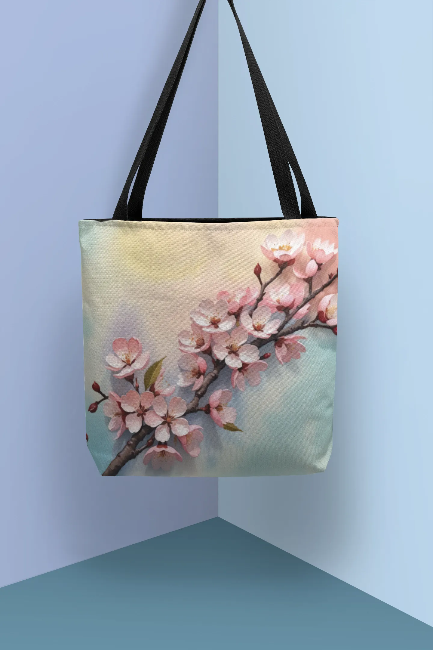 Rainbow Cherry Blossoms Tote