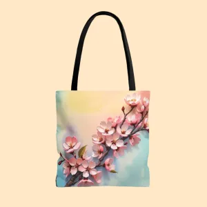 Rainbow Cherry Blossoms Tote