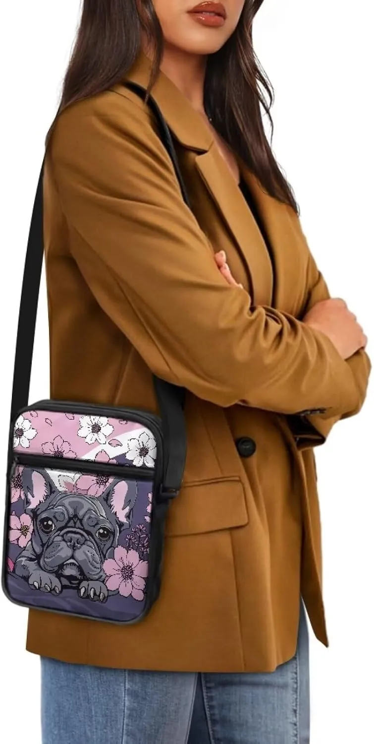 Rchsmod Small Messenger Bag for Men Women Crossbody Shoulder Bag Sling Bag Cell Phone Purse Travel Bag with Adjustable Strap