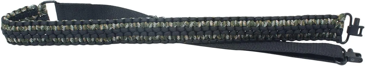 Realtree Paracord Traditional 2 Points Gun Sling 550 Adjustable w/Swivels and Adapter. Officially Licensed Outdoor Sling. Perfect for Hunting and Survival Use. Super