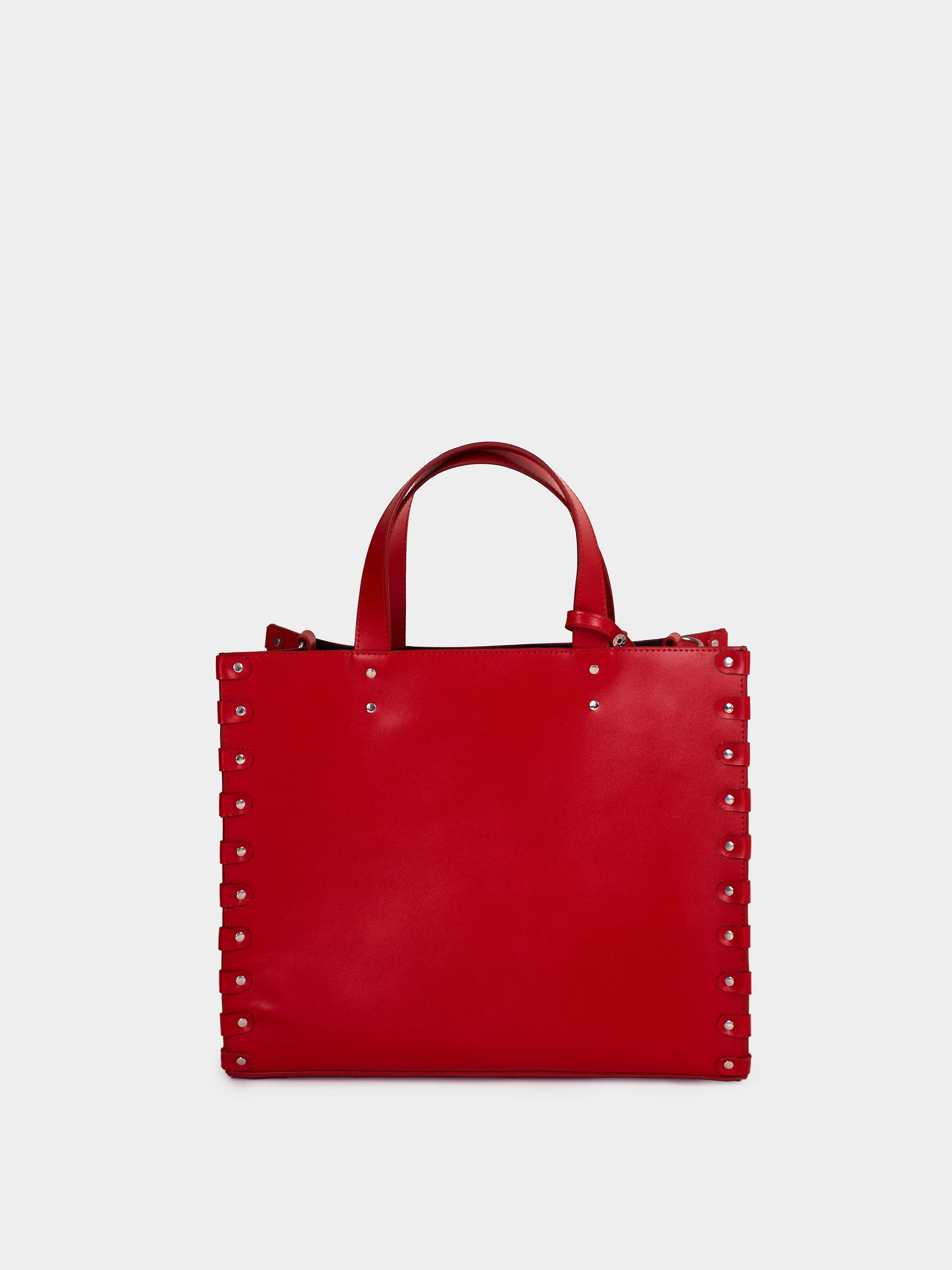 Red Globe Trotter Vegan Tote