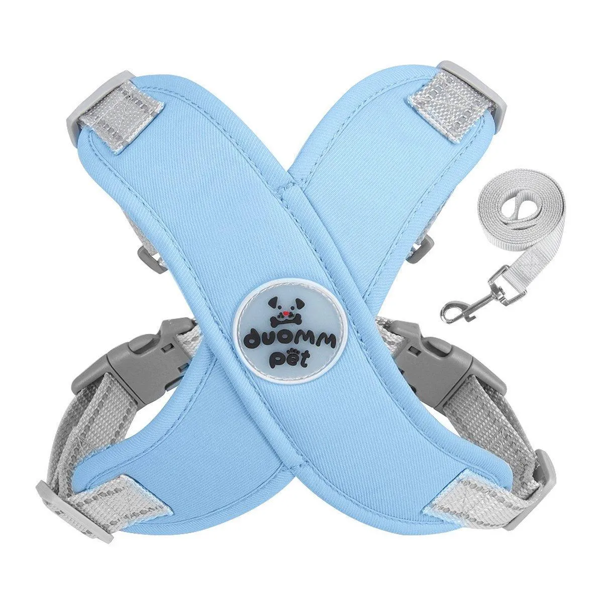 Reflective Dog Leash Vest Type Pet Harness Adjustable Chest Strap Small Dogs