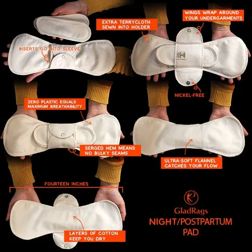 Reusable Organic Cotton Night Pad