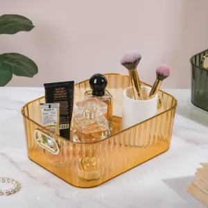 Ribbed Storage Organiser Amber 11 Inch