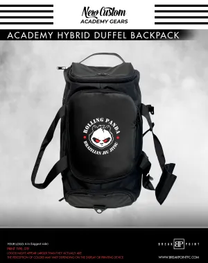 Rolling Pandas BJJ Academy Hybrid Duffel Backpack #591