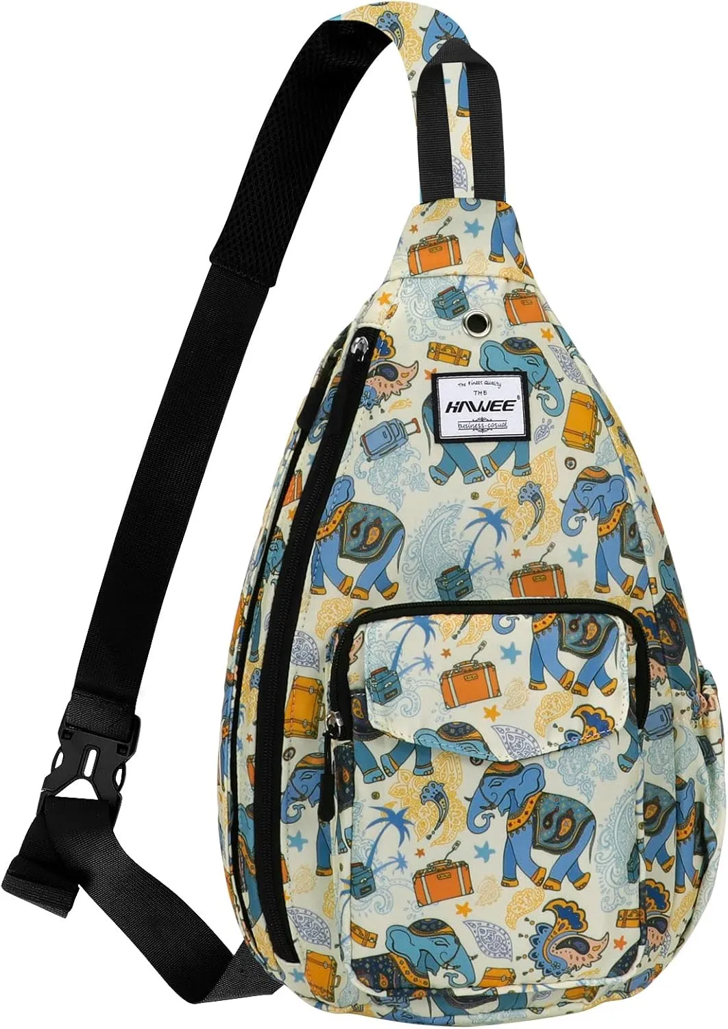 Rope Sling Bag for Women Men Casual Cross Body Daypack Backpack Adjustable Strap Water Repellent for Travel/Sport