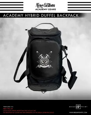 Rose Martial Arts Academy Hybrid Duffel Backpack #1413