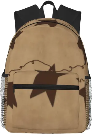 Rusty Stars Lightweight Packable Backpack Travel Casual Hiking Daypack Foldable Backpack For Men Women